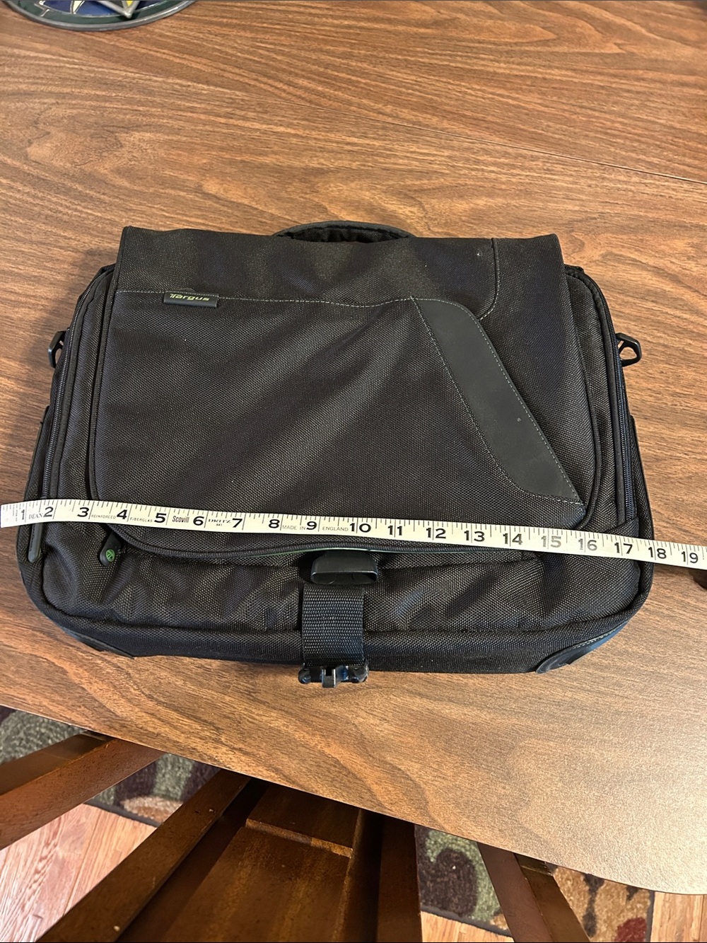 Targus Black Laptop Briefcase with Front Flap
